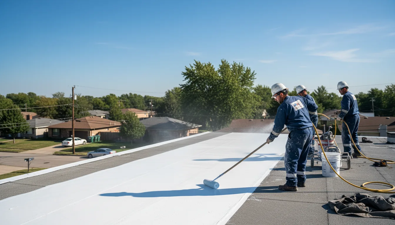 Commercial roof coating in Troupsburg, NY near me